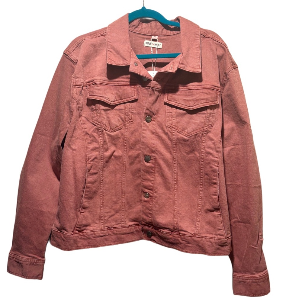 Warp + Weft Dusty Rose Jean Jacket NWT Size 3X